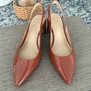 Vince Camuto Brown Pointed-Toe Heels